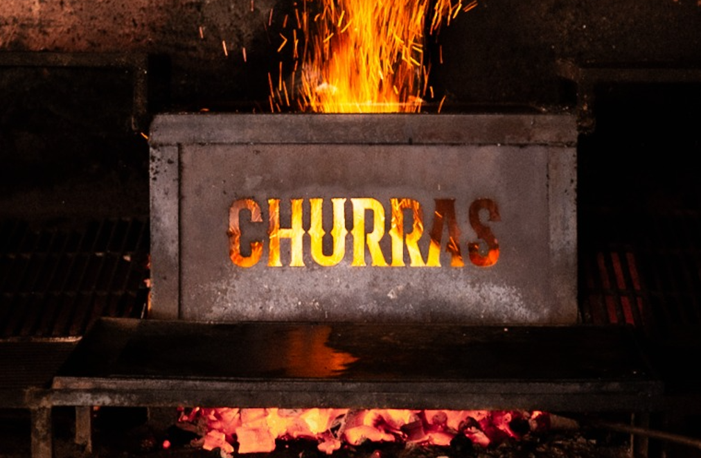 Detalhe do firebox da Parrilla do Churras
